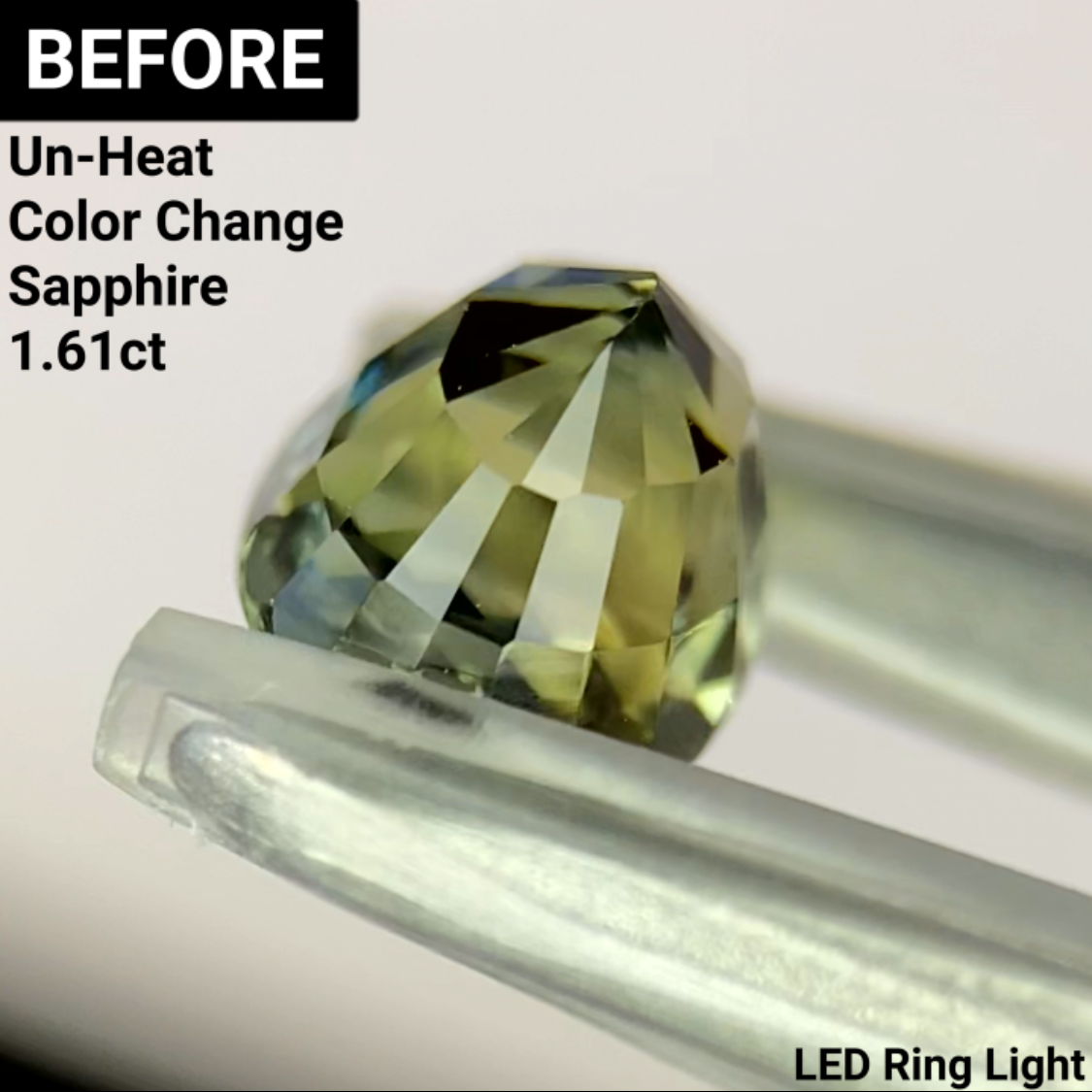 Un-Heat Color Change Sapphire 1.32ct / Tanzania