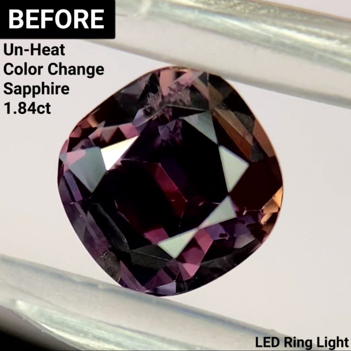 Un-Heat Color Change Sapphire 1.47ct / Tanzania