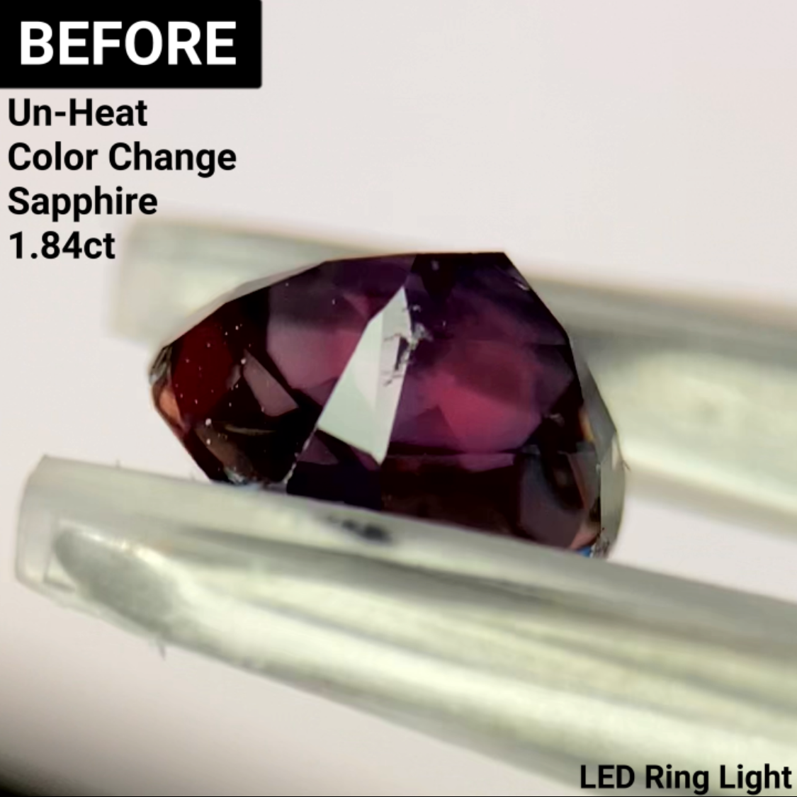 Un-Heat Color Change Sapphire 1.47ct / Tanzania