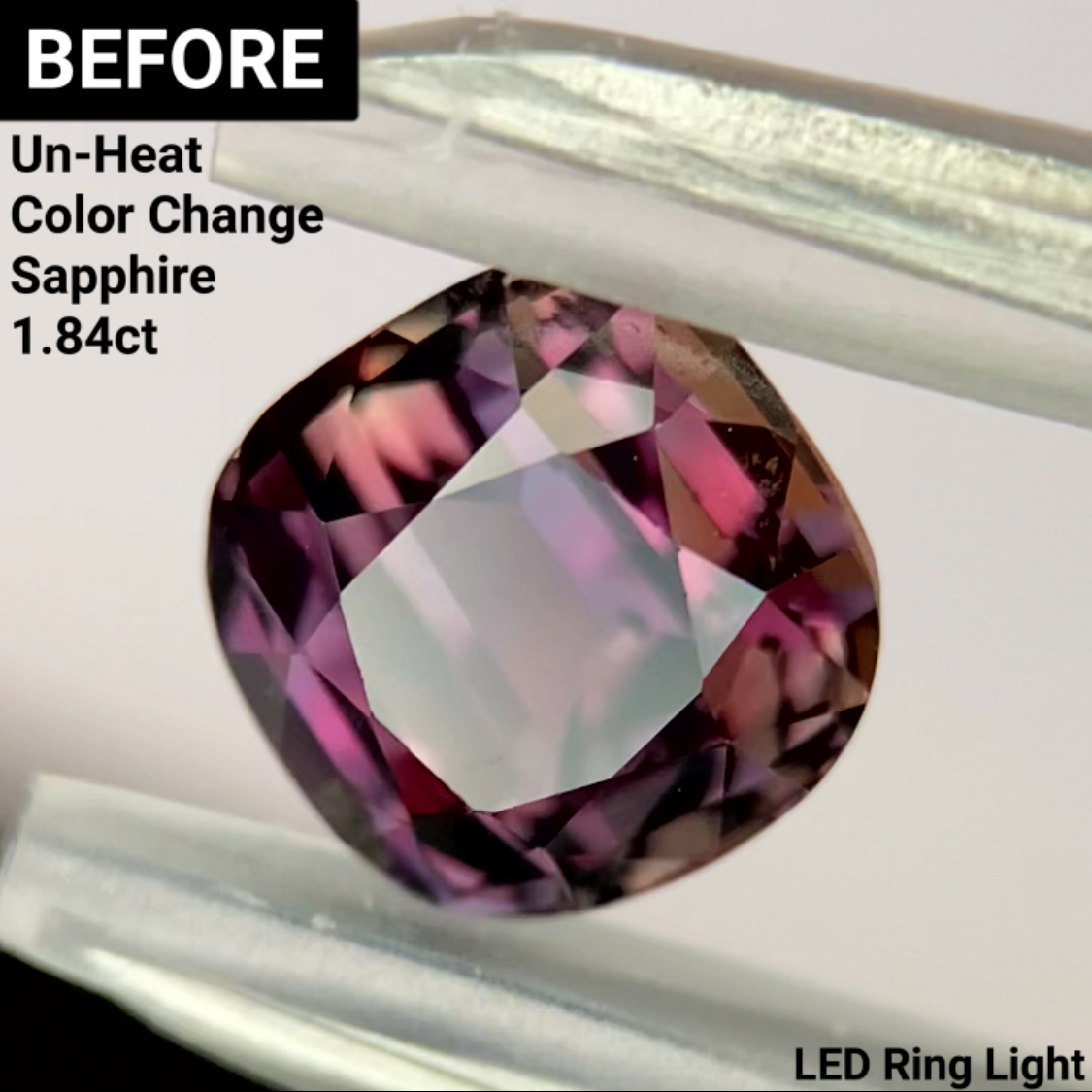 Un-Heat Color Change Sapphire 1.47ct / Tanzania