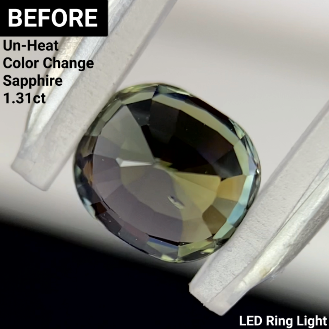 Un-Heat Color Change Sapphire 1.14ct / Tanzania