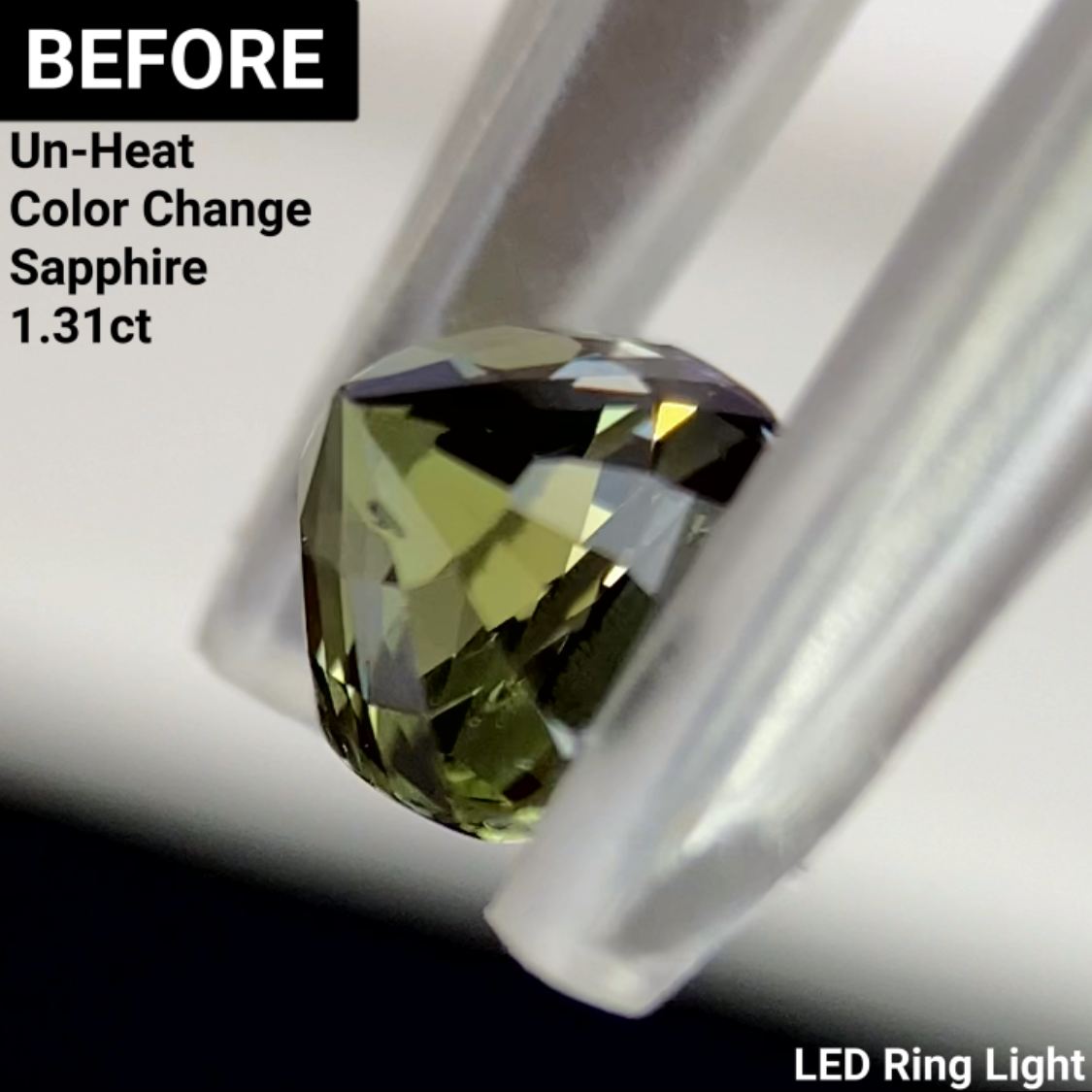 Un-Heat Color Change Sapphire 1.14ct / Tanzania