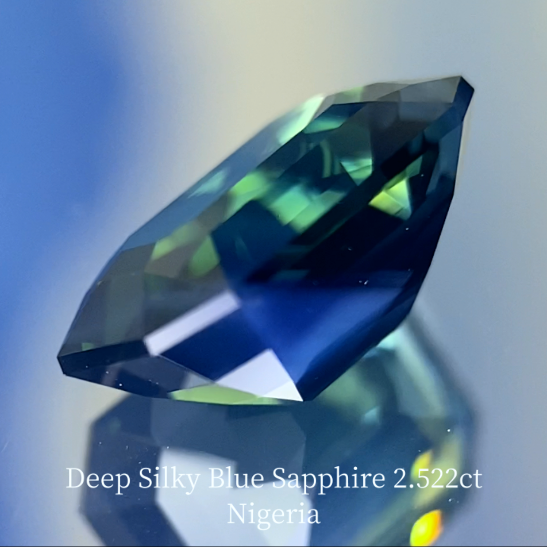 Deep Silky Blue Sapphire 2.522ct / Nigeria