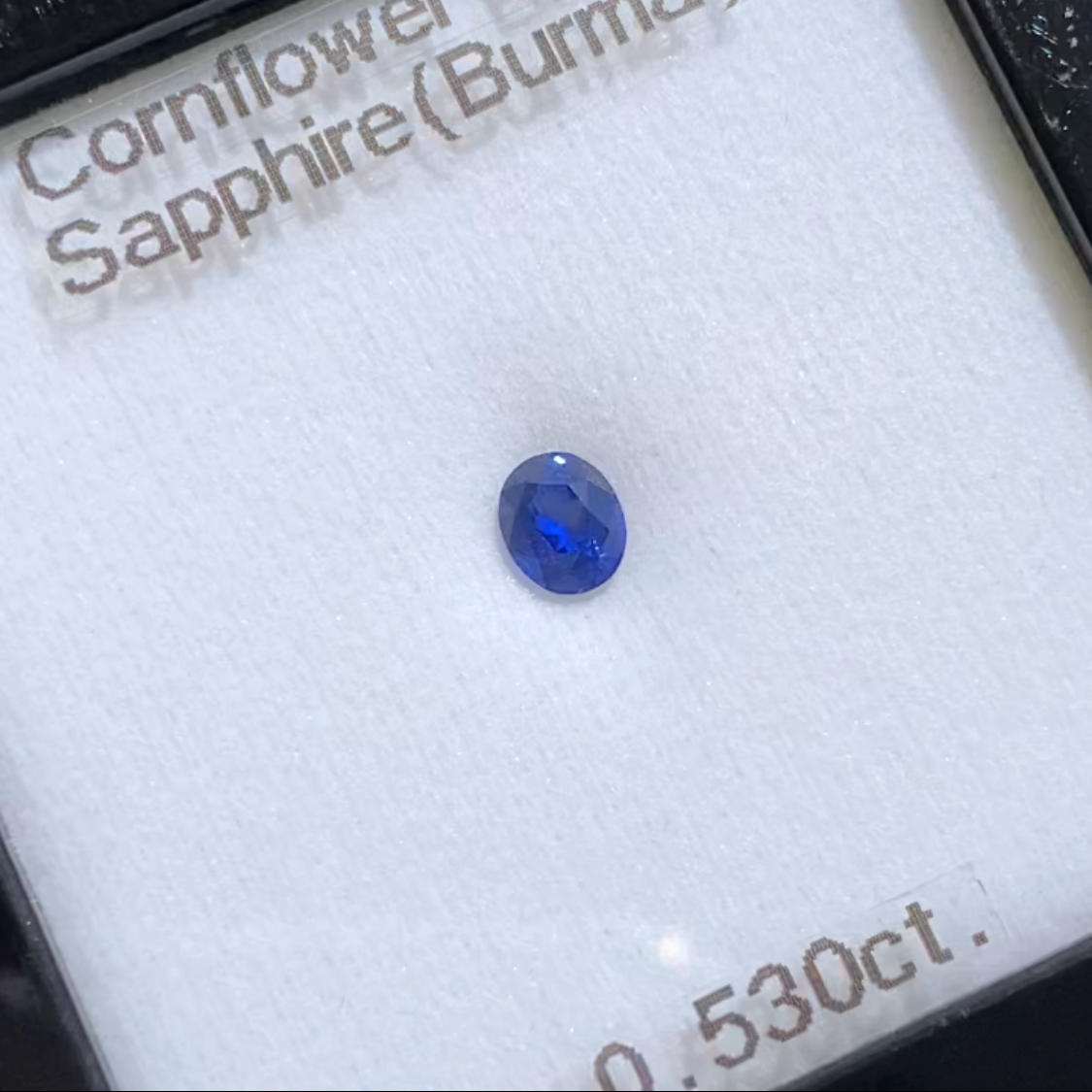 Cornflower Blue Sapphire 0.530ct / Burma
