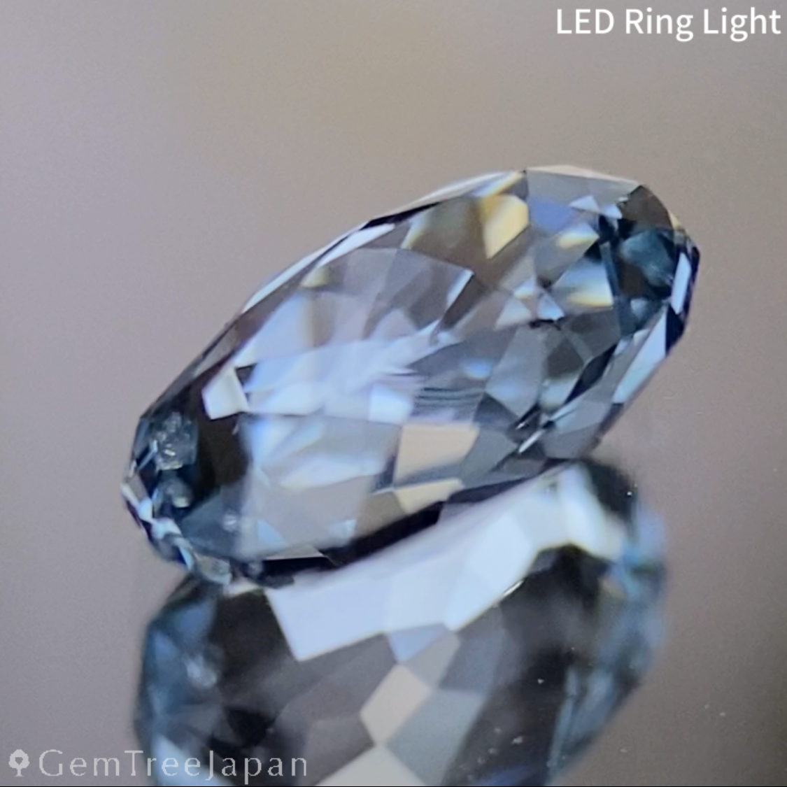 Bluish Grey Spinel 0.626ct / Iron Cobalt / Tanzania