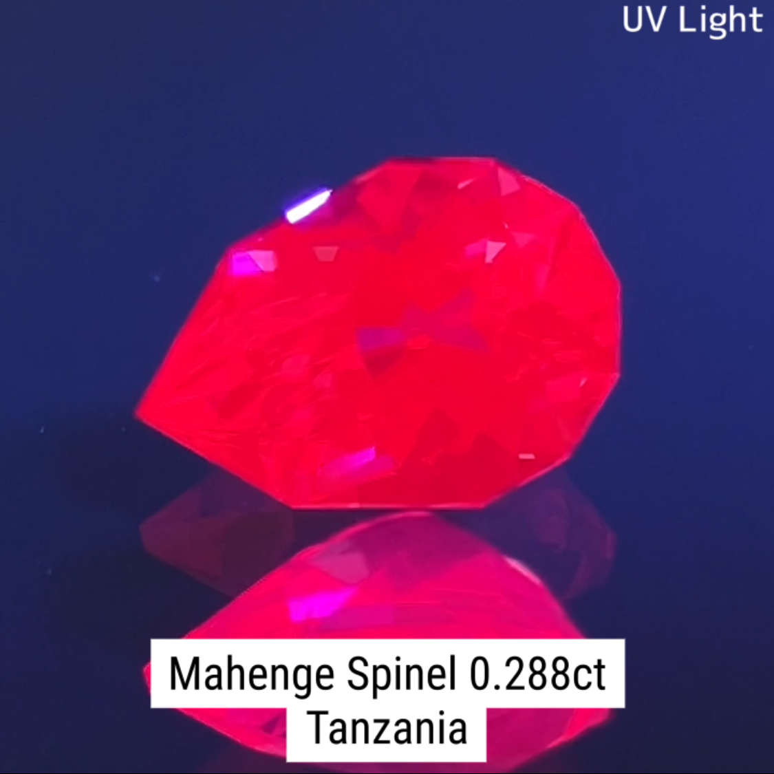 Neon Pink Spinel 0.288ct / Tanzania