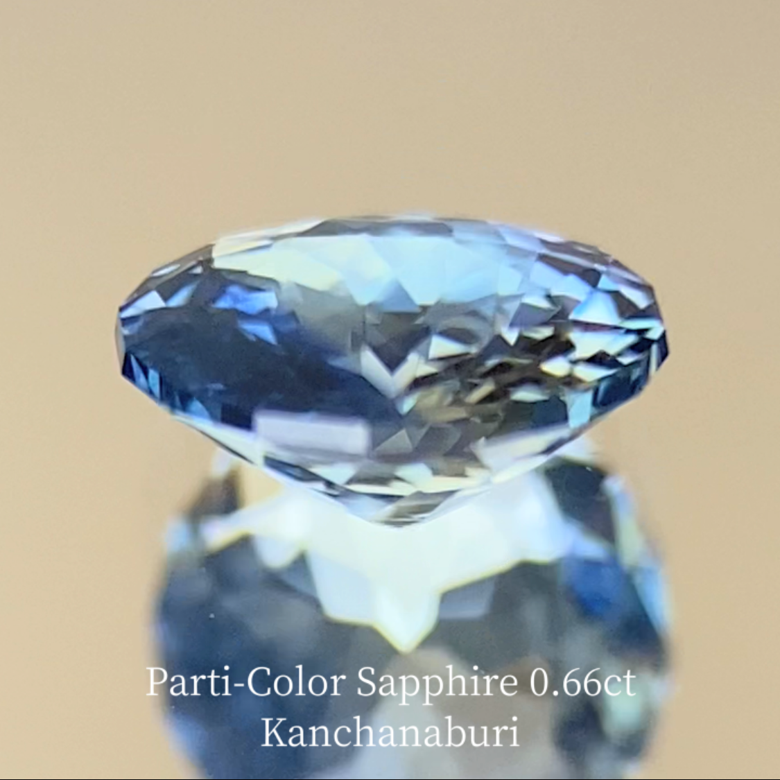 Parti-Color Sapphire 0.663ct / Kanchanaburi