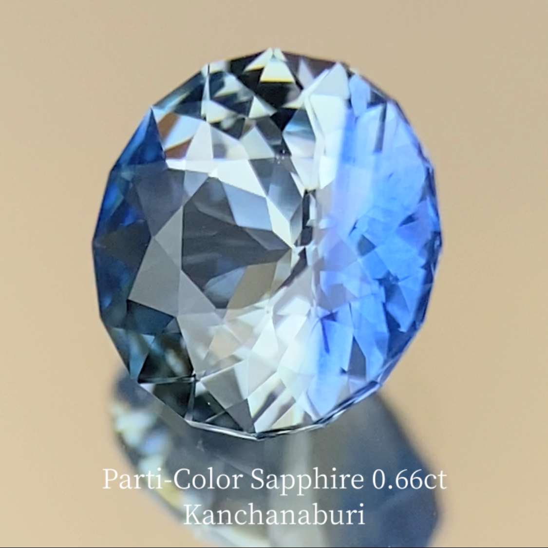 Parti-Color Sapphire 0.663ct / Kanchanaburi