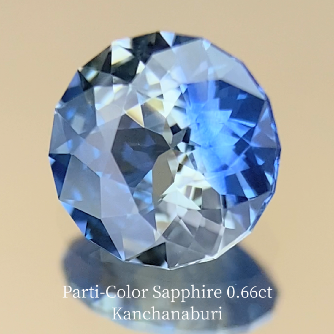 Parti-Color Sapphire 0.663ct / Kanchanaburi
