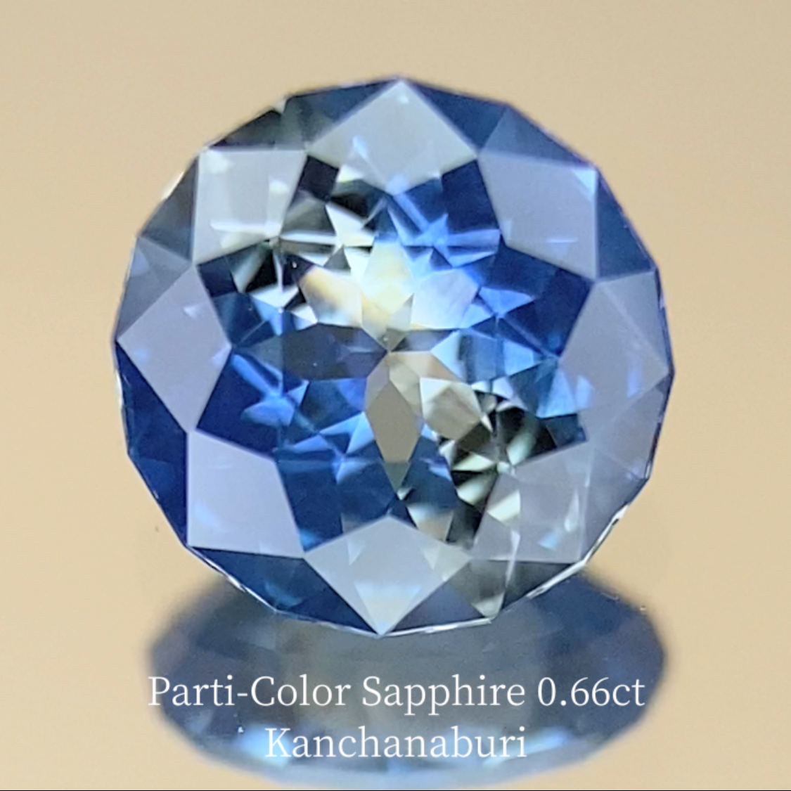 Parti-Color Sapphire 0.663ct / Kanchanaburi