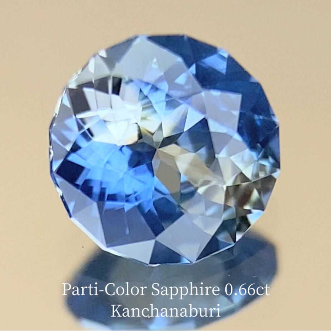 Parti-Color Sapphire 0.663ct / Kanchanaburi