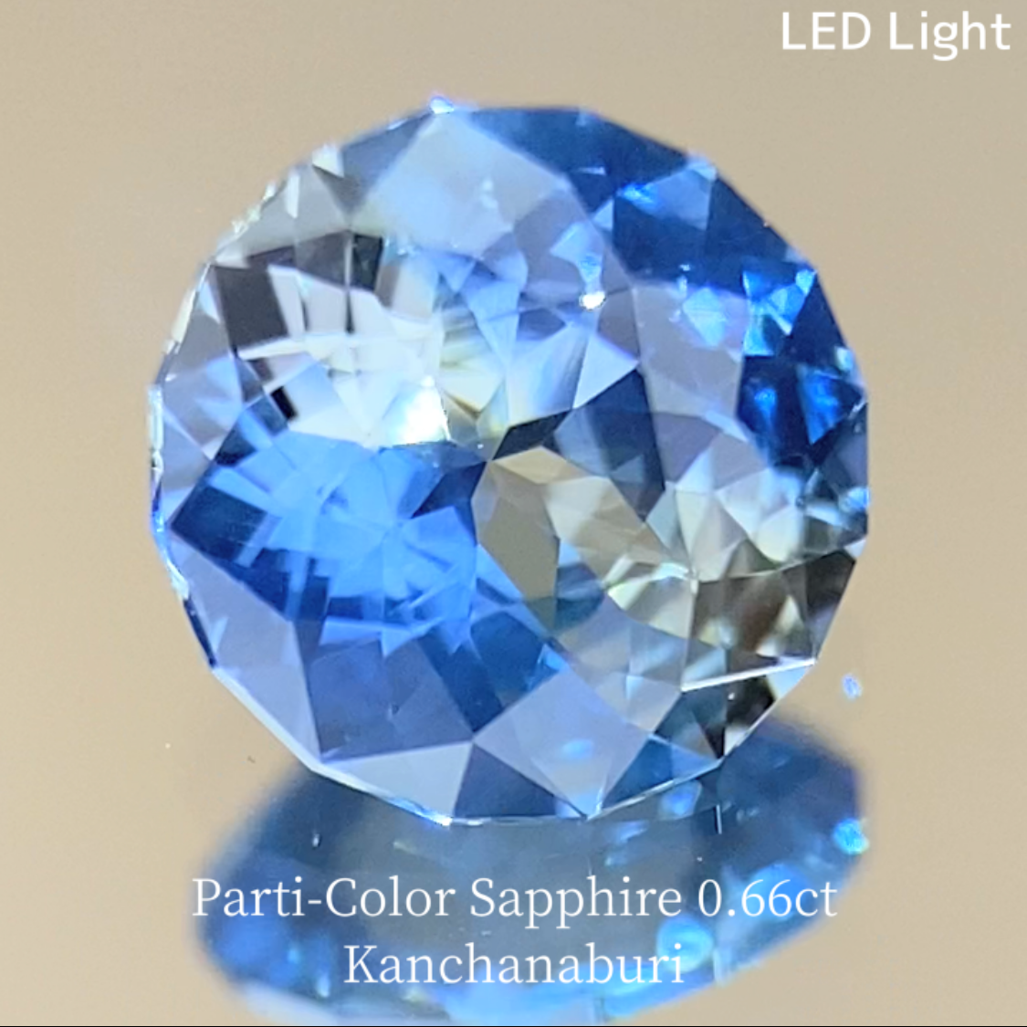 Parti-Color Sapphire 0.663ct / Kanchanaburi