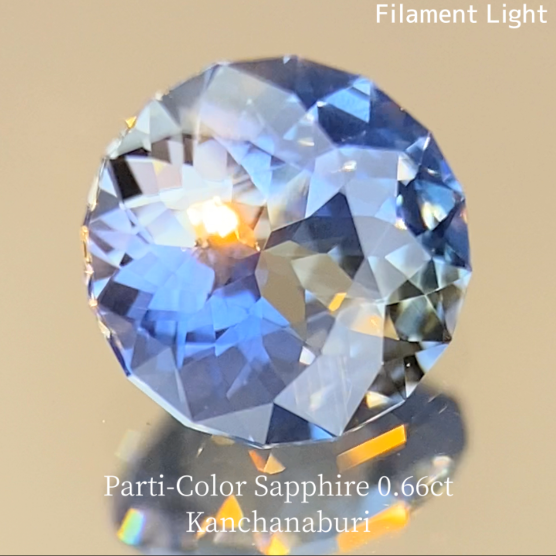 Parti-Color Sapphire 0.663ct / Kanchanaburi