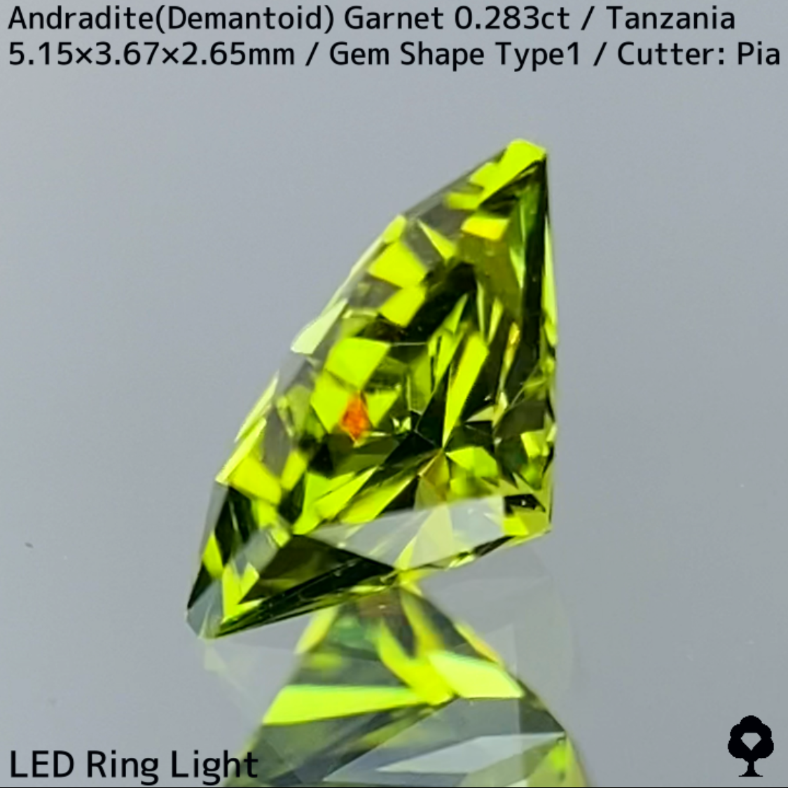 Andradite (Demantoid) 0.283ct / GemShapeType1