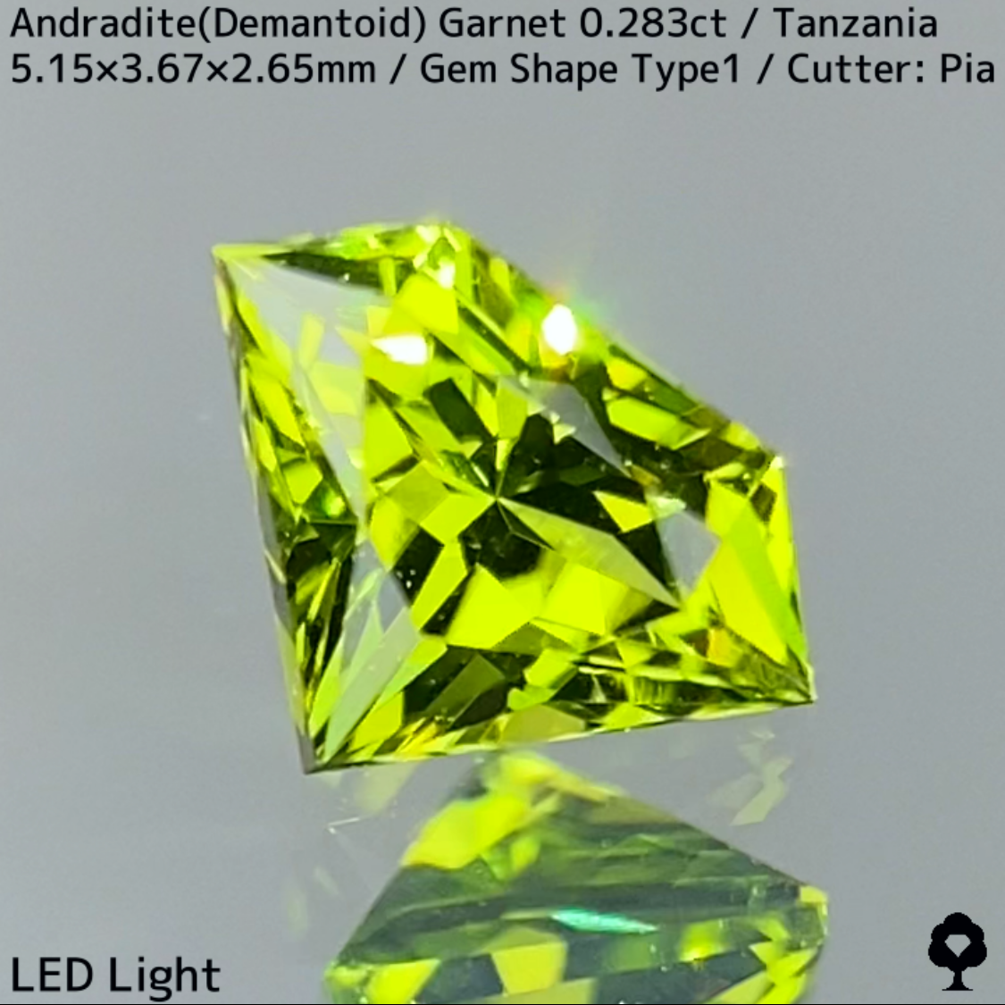 Andradite (Demantoid) 0.283ct / GemShapeType1