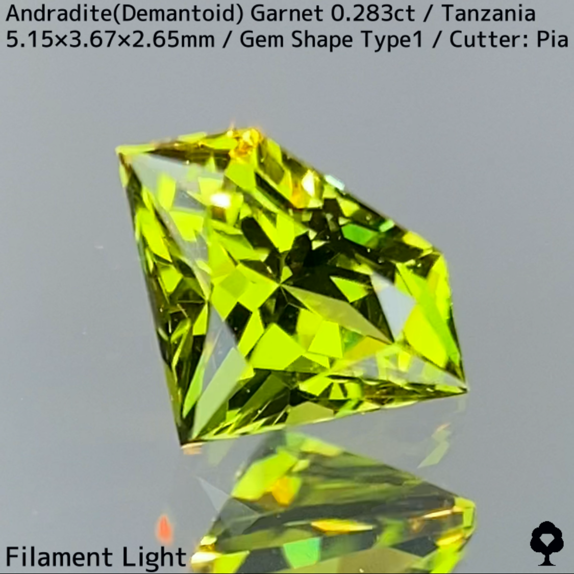 Andradite (Demantoid) 0.283ct / GemShapeType1