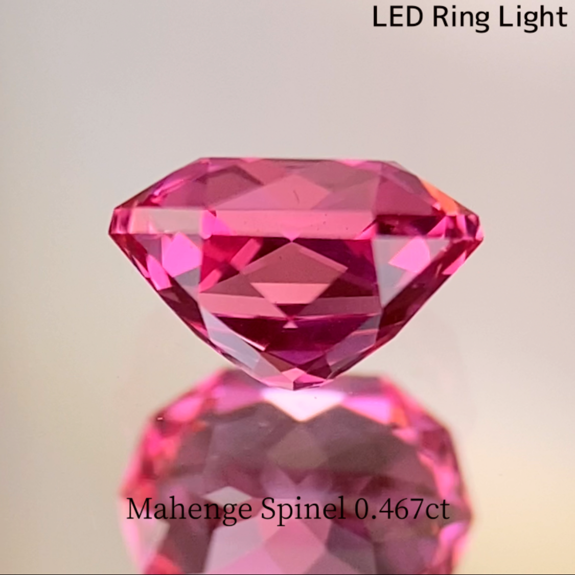 Mahenge Neon Pink Spinel 0.467ct / Tanzania