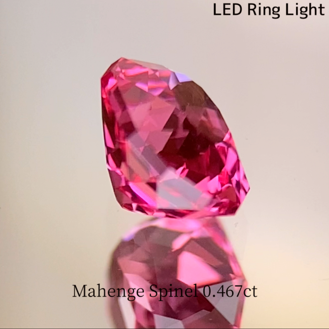 Mahenge Neon Pink Spinel 0.467ct / Tanzania