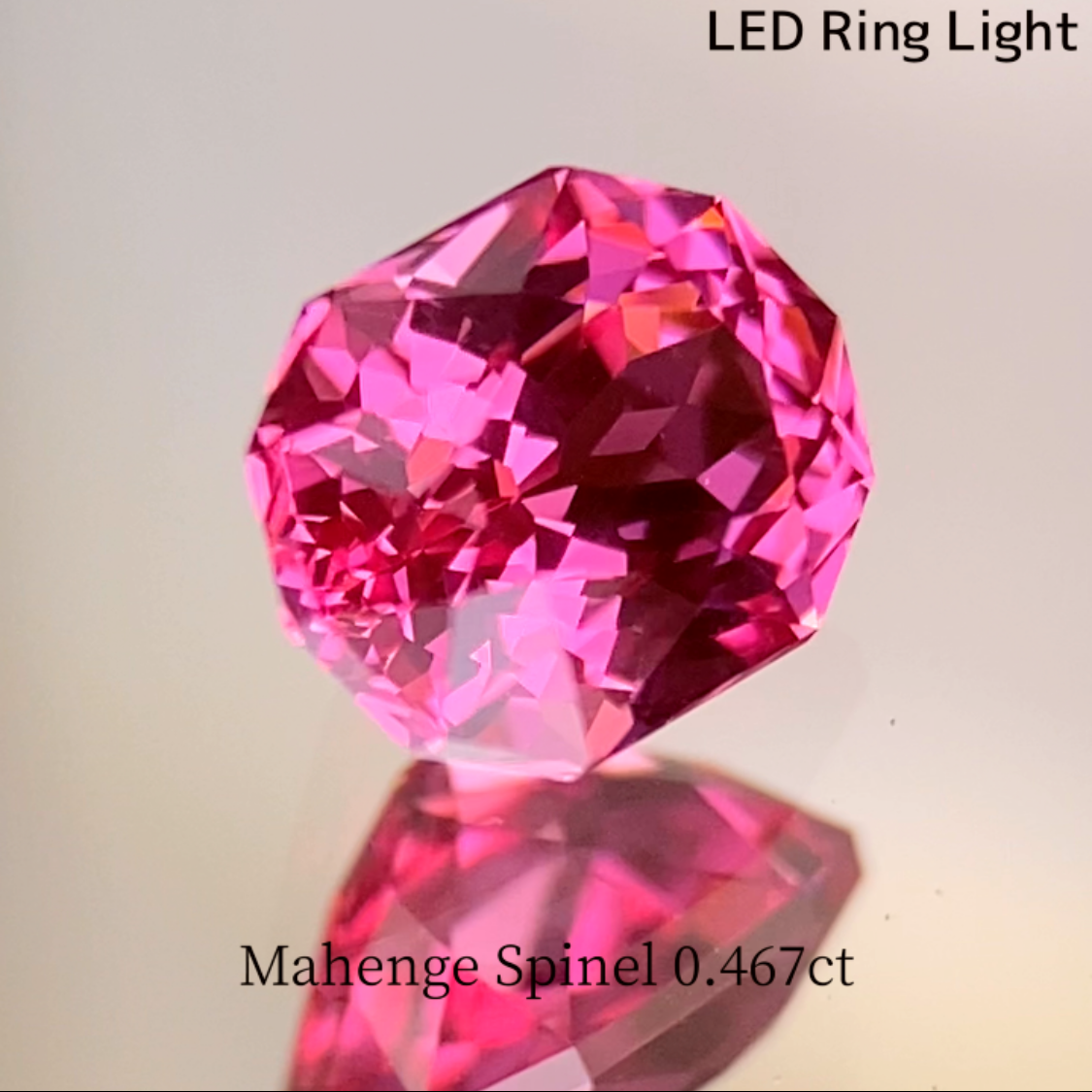 Mahenge Neon Pink Spinel 0.467ct / Tanzania