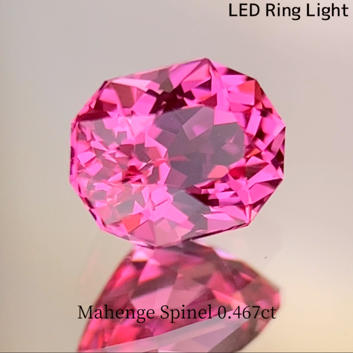 Mahenge Neon Pink Spinel 0.467ct / Tanzania