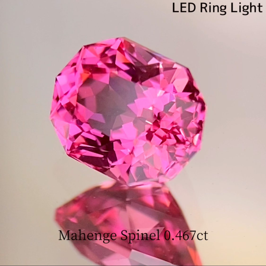 Mahenge Neon Pink Spinel 0.467ct / Tanzania