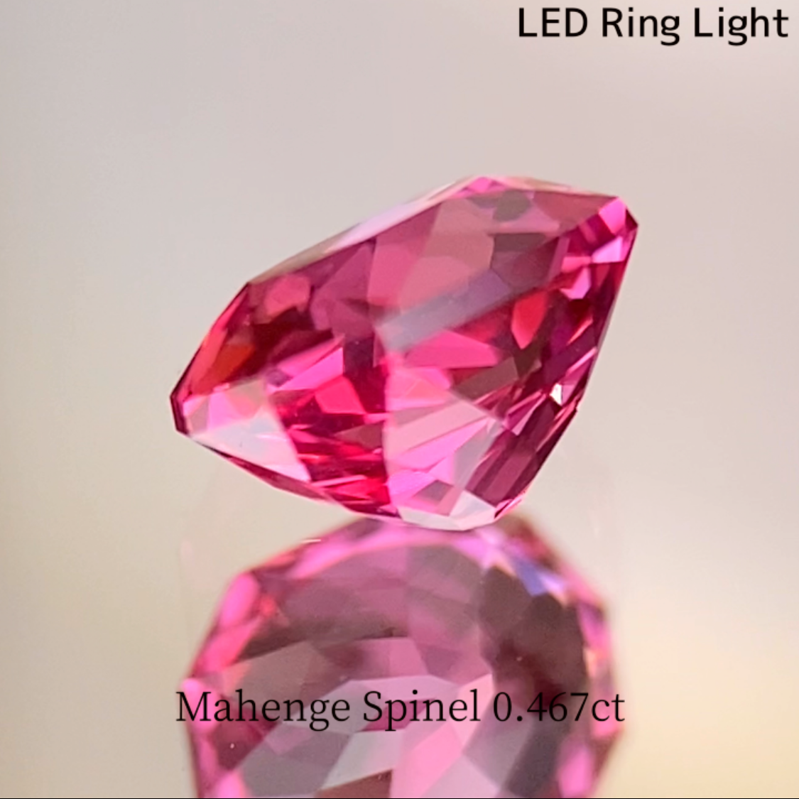 Mahenge Neon Pink Spinel 0.467ct / Tanzania