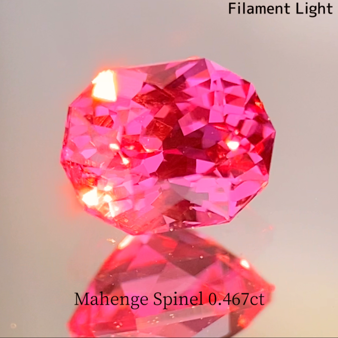 Mahenge Neon Pink Spinel 0.467ct / Tanzania
