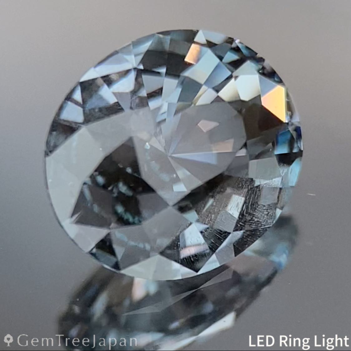 Bluish Grey Spinel 0.986ct / Iron Cobalt / Tanzania