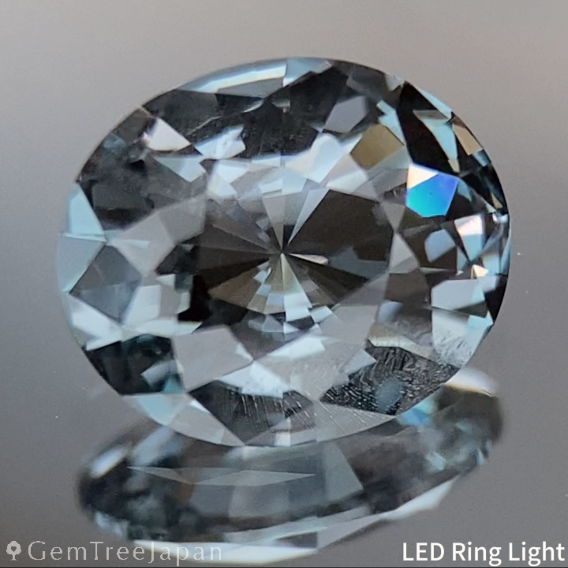 Bluish Grey Spinel 0.986ct / Iron Cobalt / Tanzania