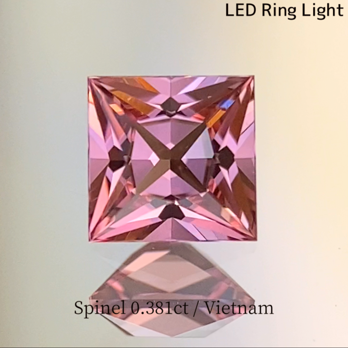 Pink Spinel 0.381ct / Vietnam