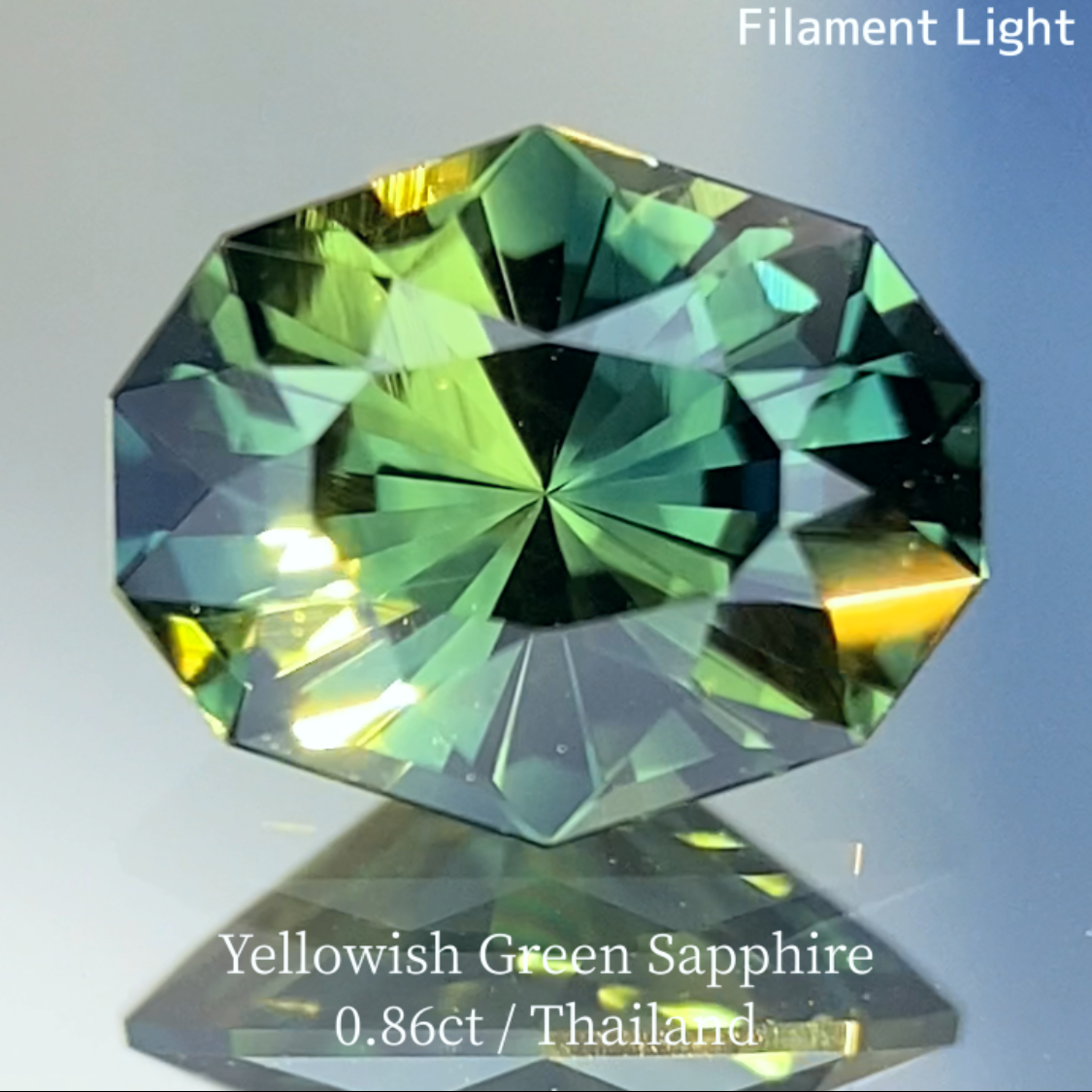 Greenish Yellow Sapphire 0.865ct / Thailand