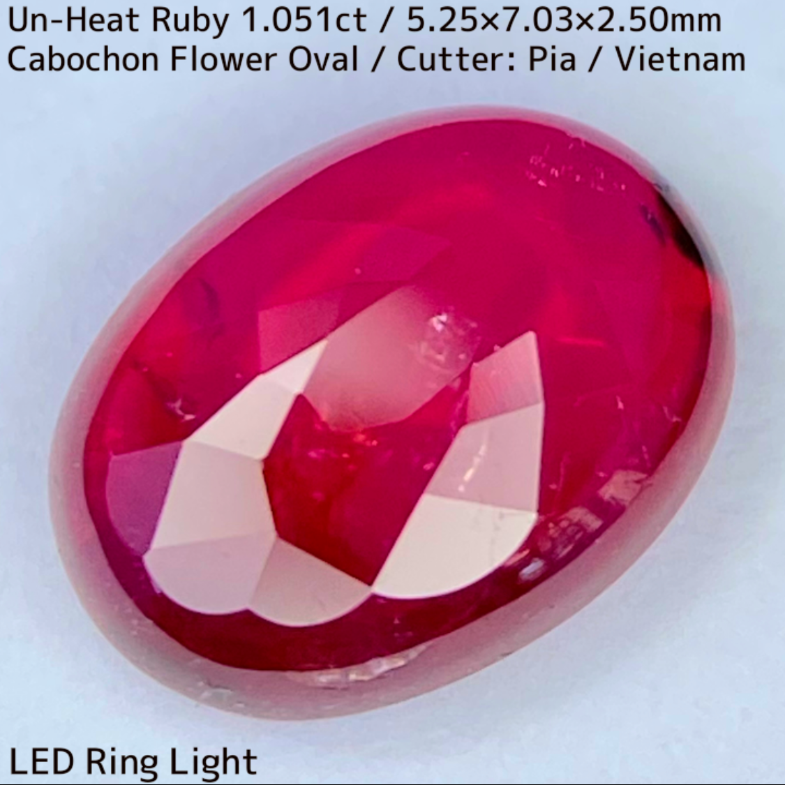 Un-Heat Ruby 1.051ct / Vietnam