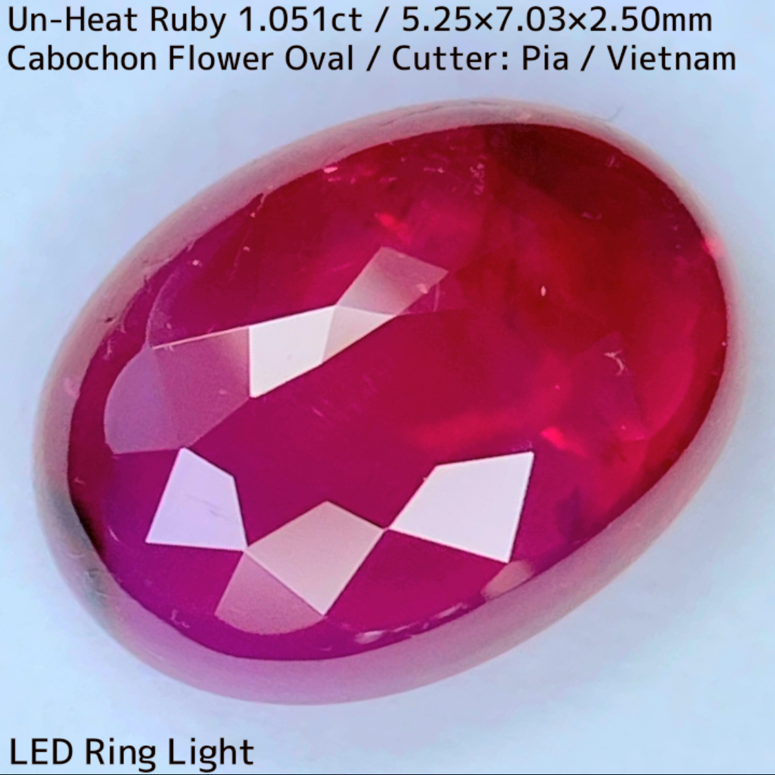Un-Heat Ruby 1.051ct / Vietnam