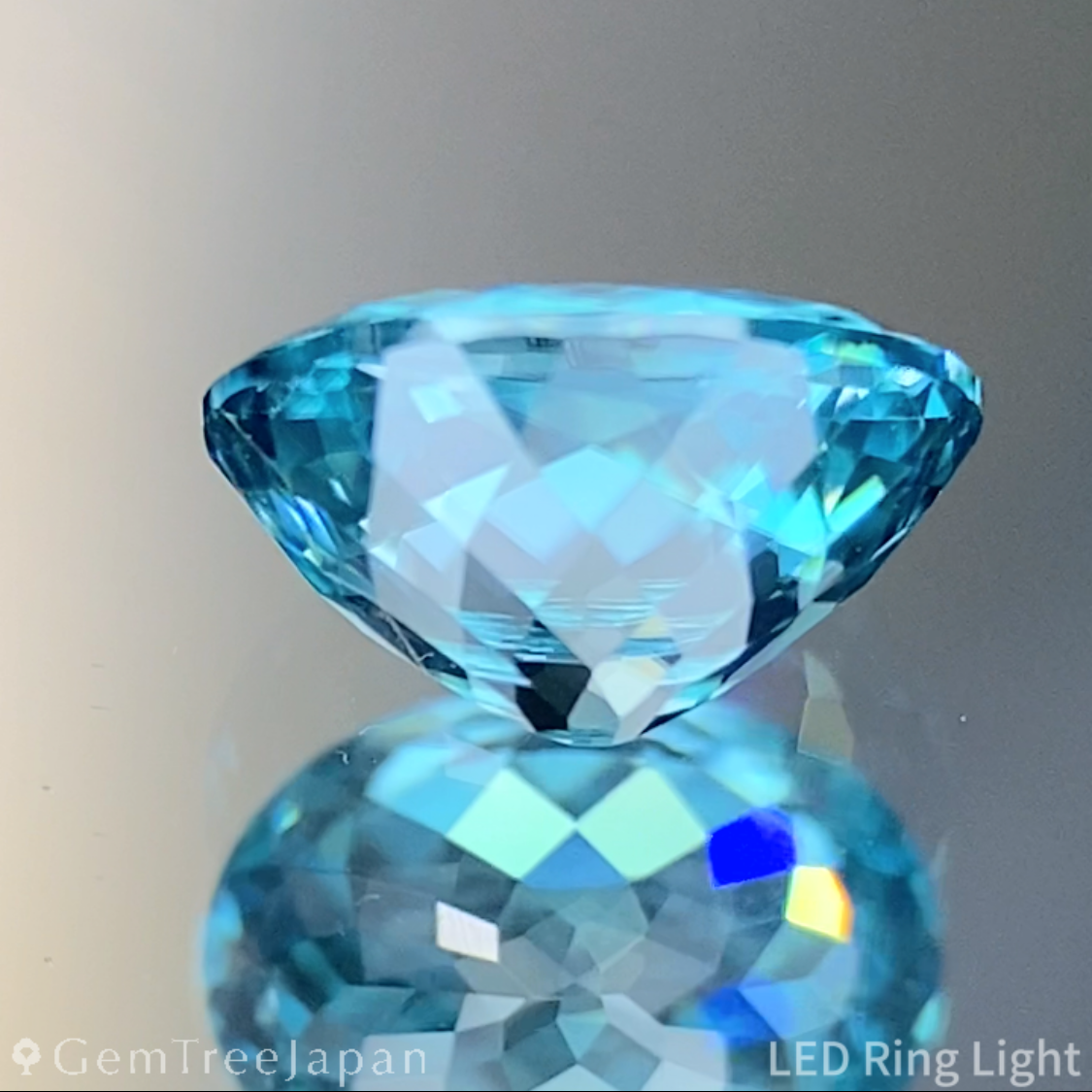 Blue Zircon 1.06ct / Cambodia / Super Gira Cut