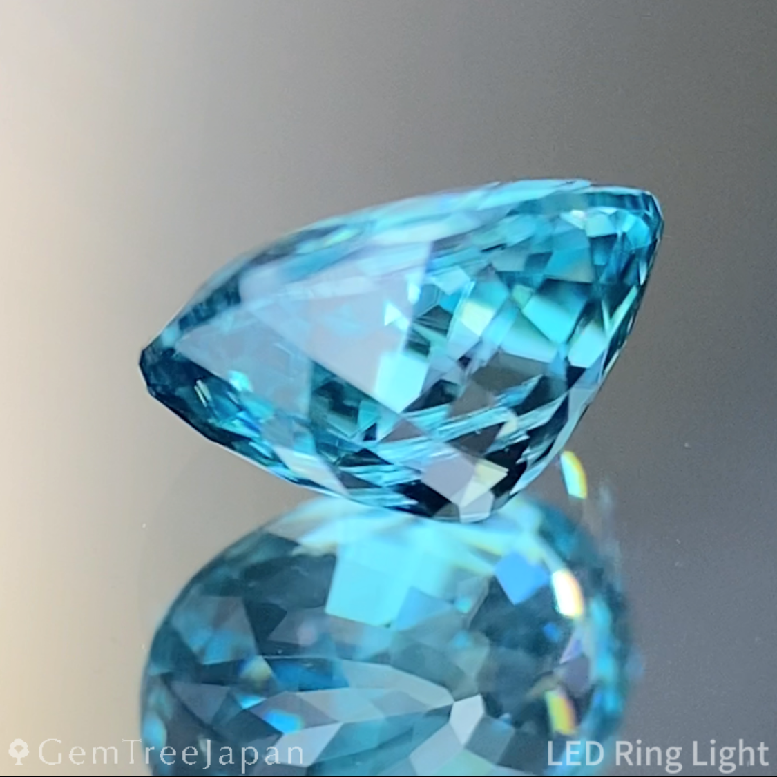 Blue Zircon 1.06ct / Cambodia / Super Gira Cut