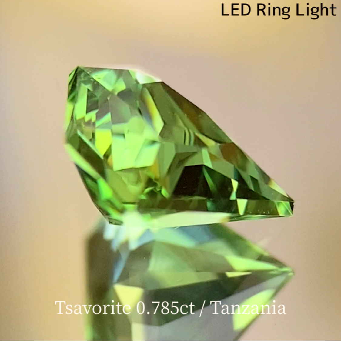 UV Change Tsavorite (Grossular Garnet) 0.785ct / Tanzania