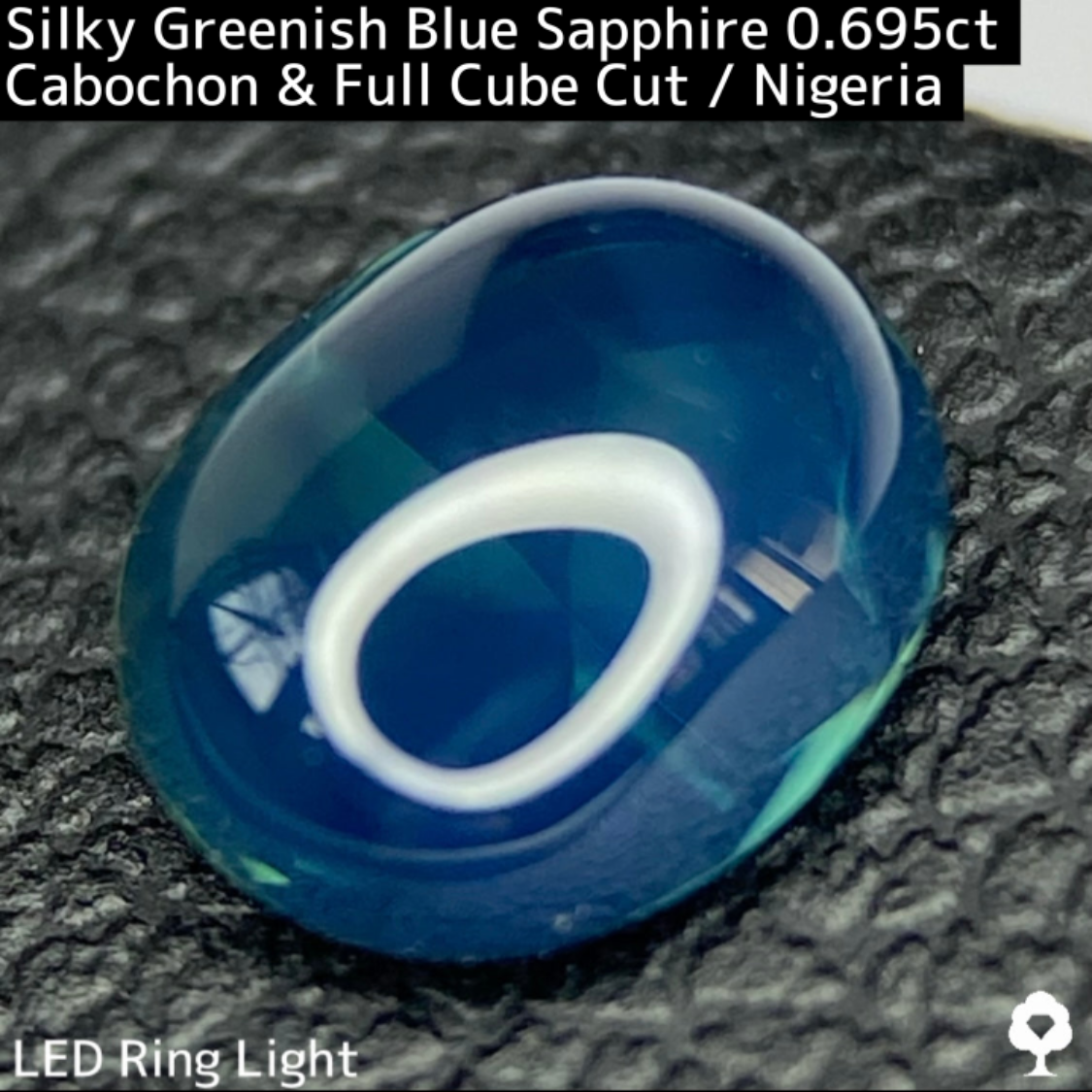 Sapphire 0.695ct / Nigeria / Fullcube & cabochon 2 way cut