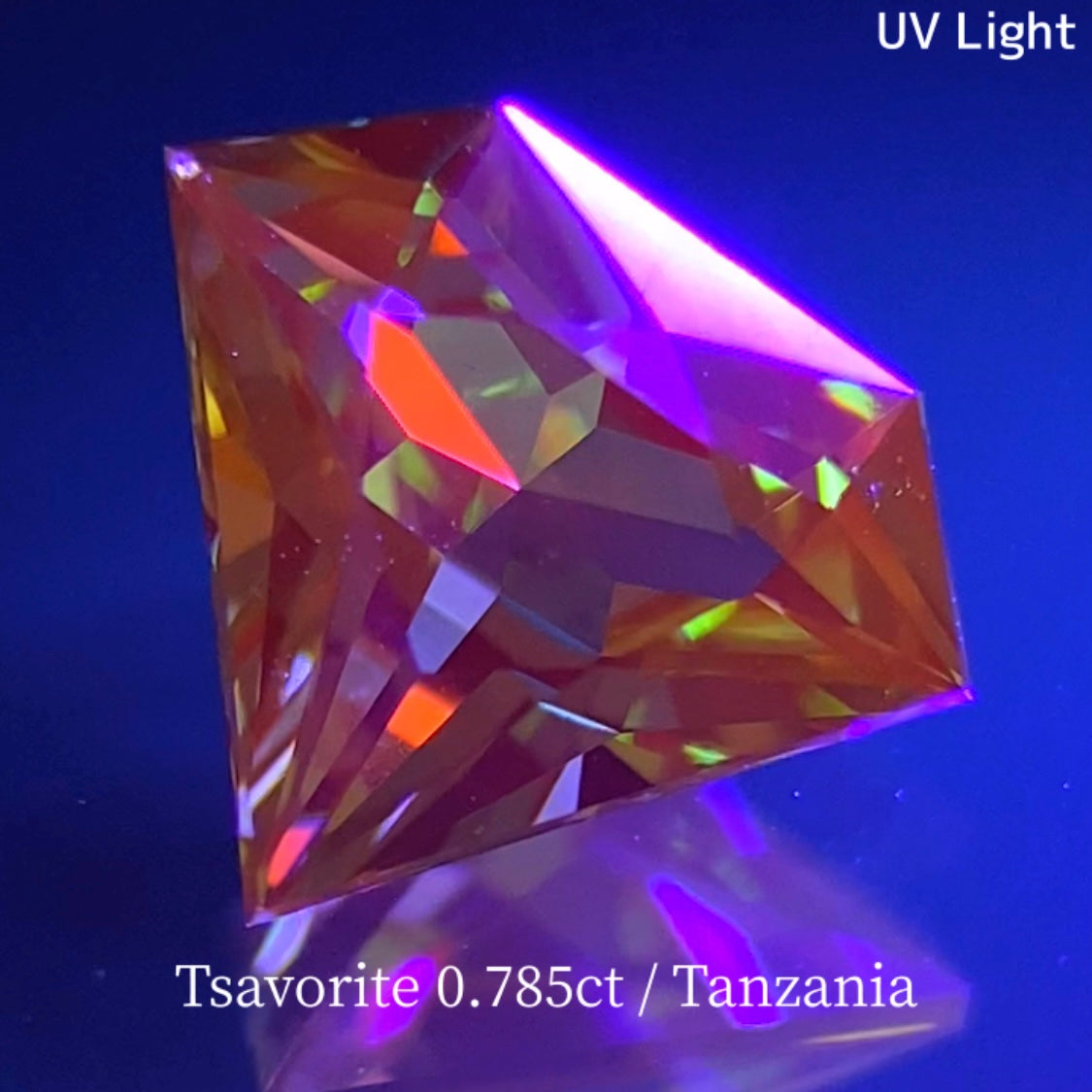 UV Change Tsavorite (Grossular Garnet) 0.785ct / Tanzania