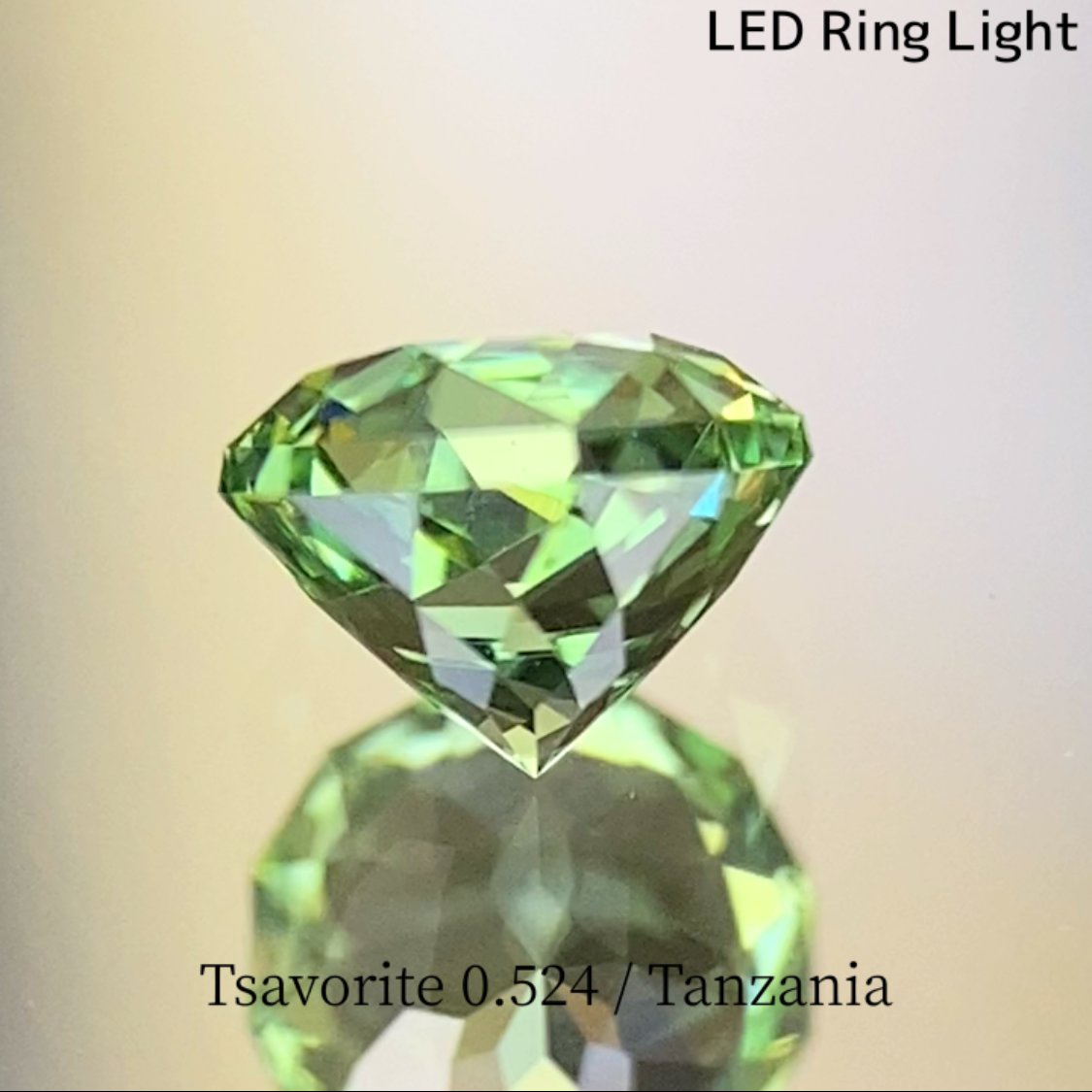 UV Change Tsavorite (Grossular Garnet) 0.524ct / Tanzania
