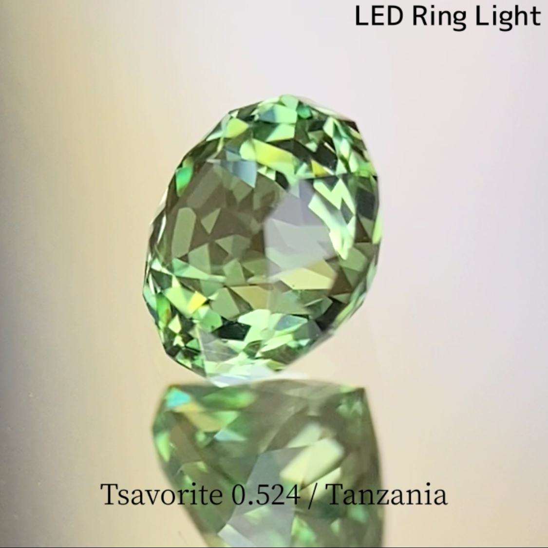 UV Change Tsavorite (Grossular Garnet) 0.524ct / Tanzania