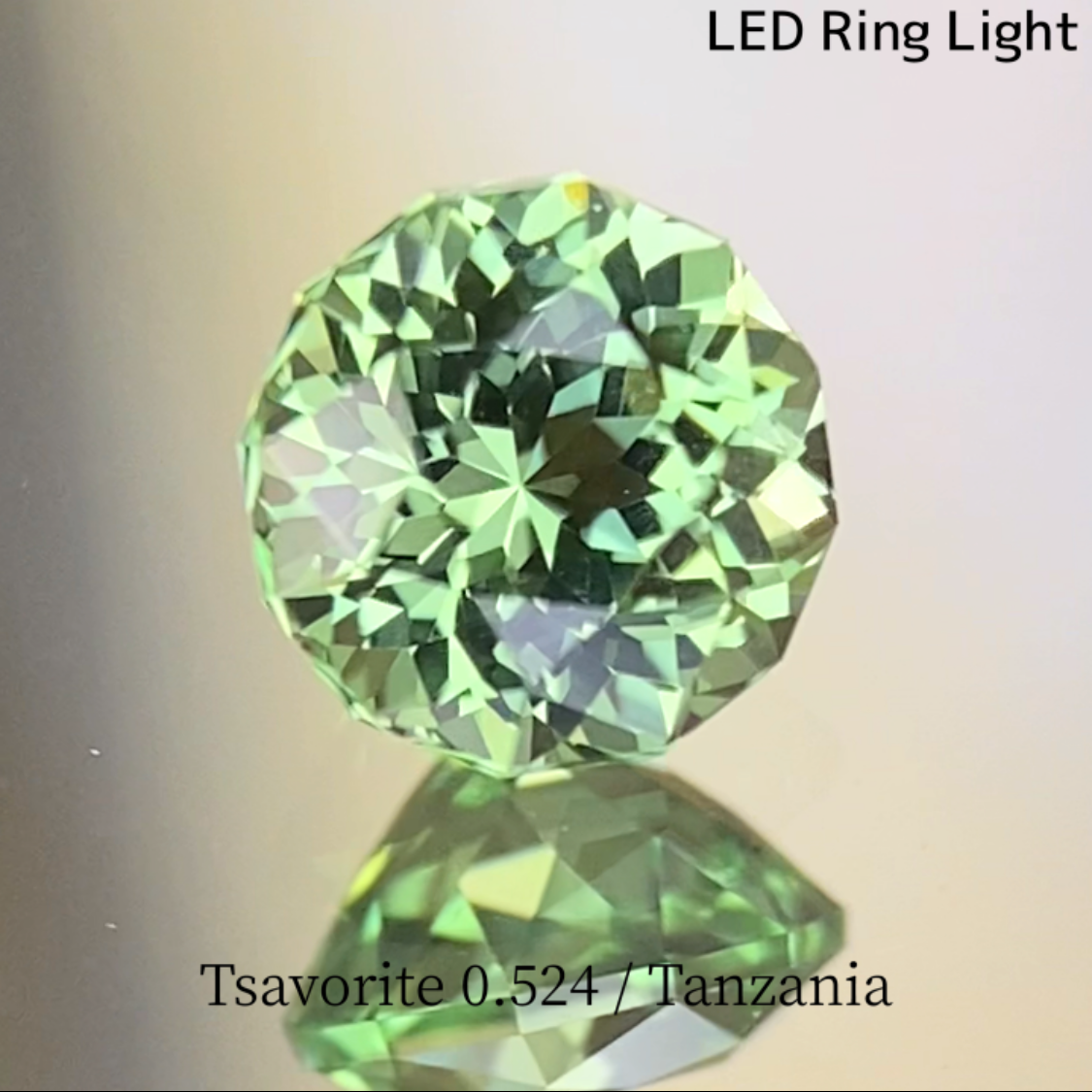 UV Change Tsavorite (Grossular Garnet) 0.524ct / Tanzania