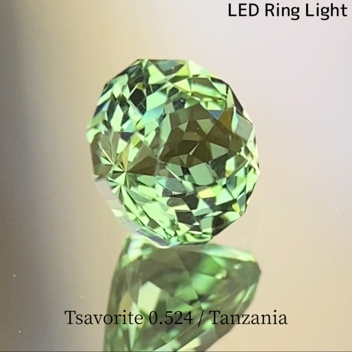 UV Change Tsavorite (Grossular Garnet) 0.524ct / Tanzania