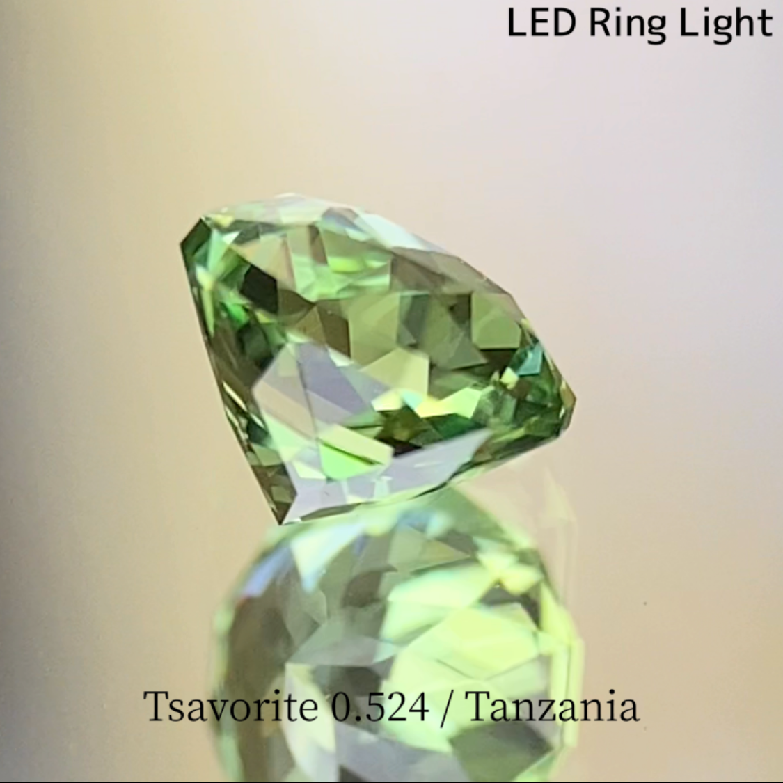 UV Change Tsavorite (Grossular Garnet) 0.524ct / Tanzania