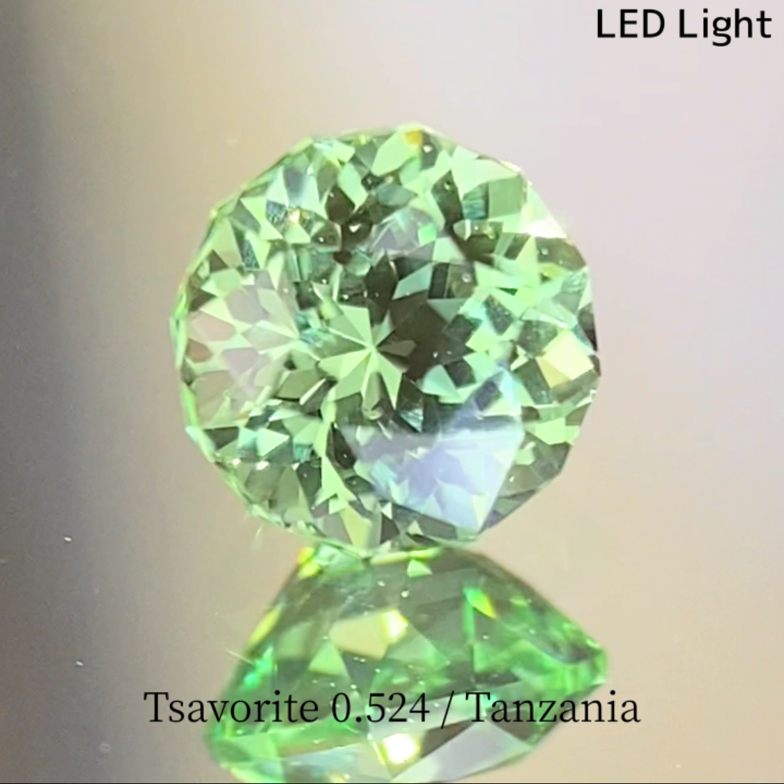 UV Change Tsavorite (Grossular Garnet) 0.524ct / Tanzania