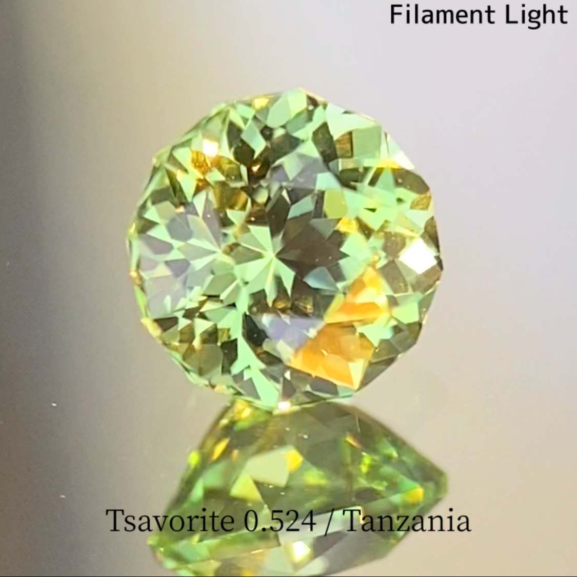 UV Change Tsavorite (Grossular Garnet) 0.524ct / Tanzania