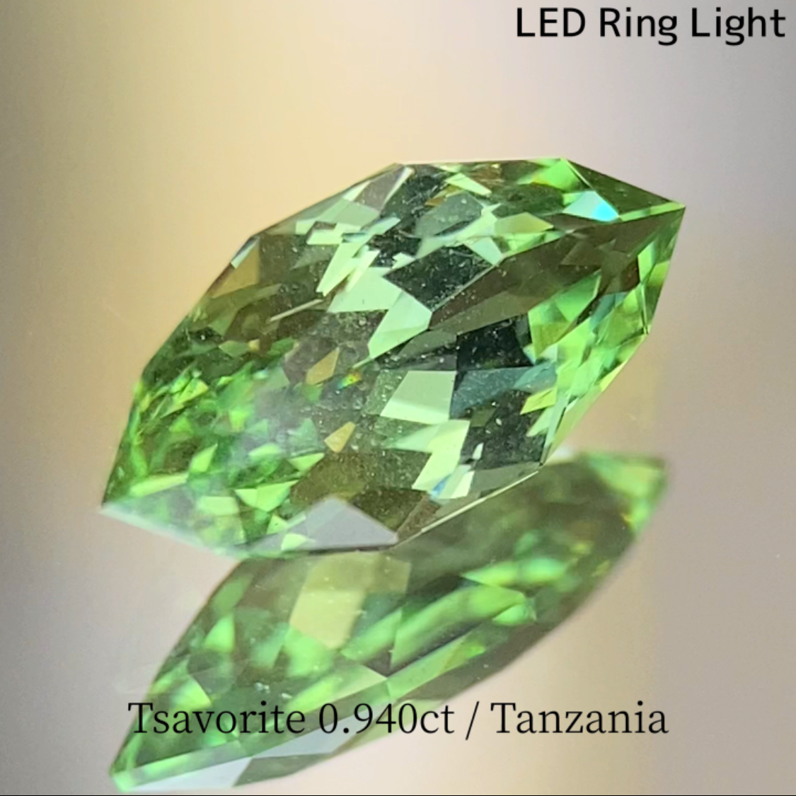 UV Change Tsavorite (Grossular Garnet) 0.940ct / Tanzania