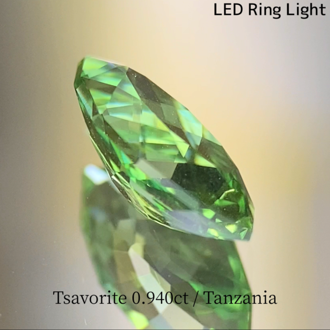 UV Change Tsavorite (Grossular Garnet) 0.940ct / Tanzania