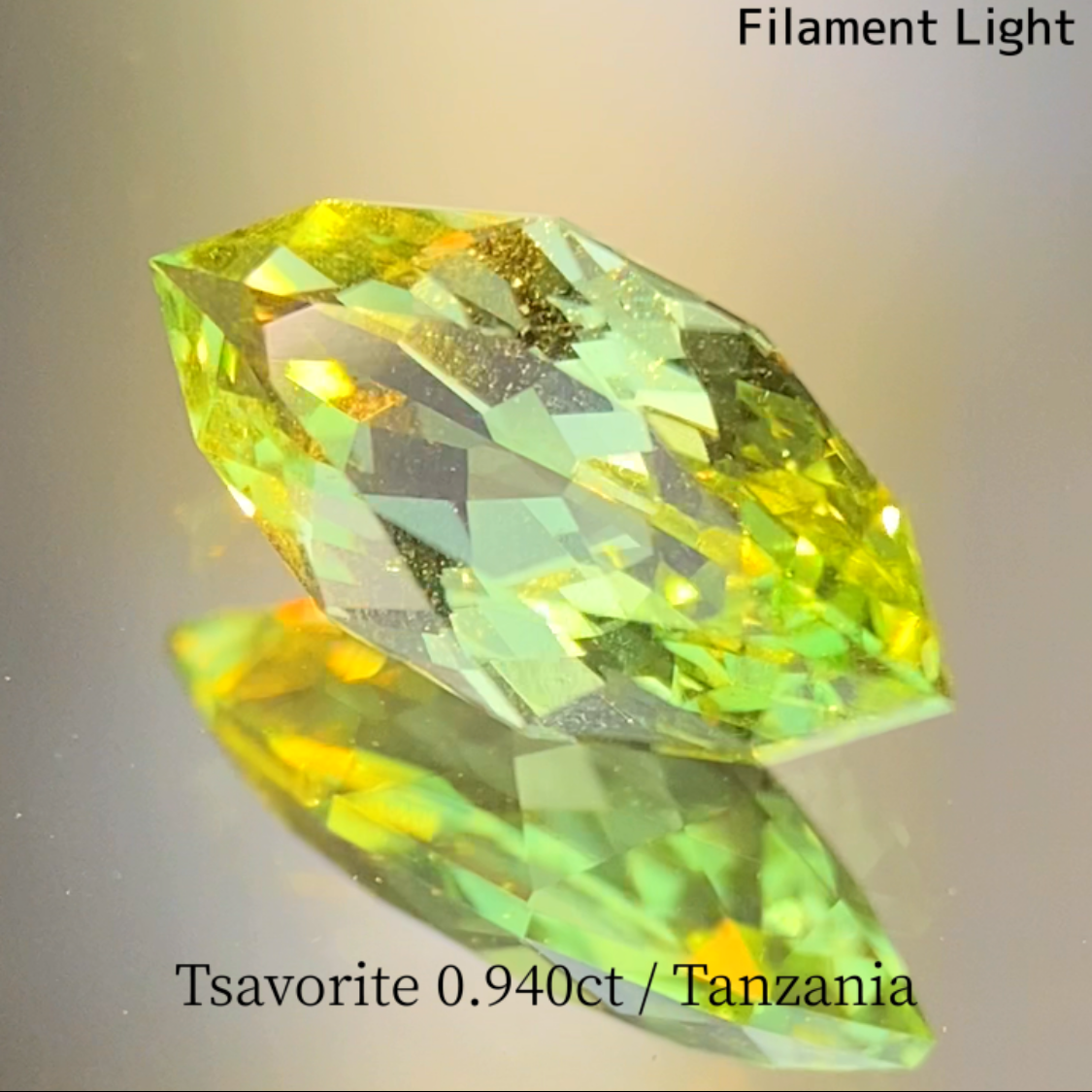 UV Change Tsavorite (Grossular Garnet) 0.940ct / Tanzania
