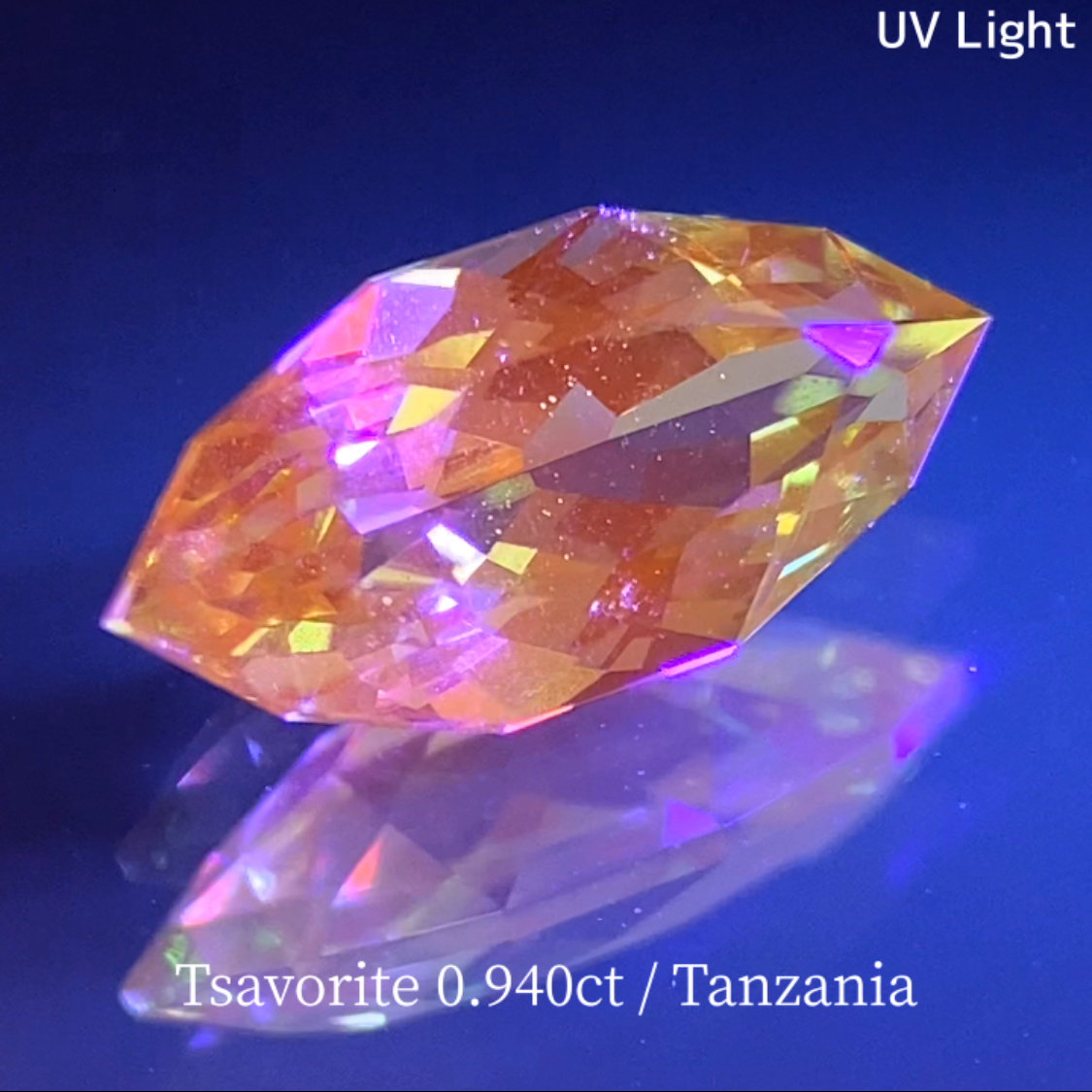 UV Change Tsavorite (Grossular Garnet) 0.940ct / Tanzania