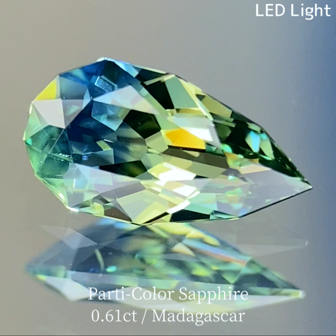 Parti-Color Sapphire 0.620ct / Madagascar